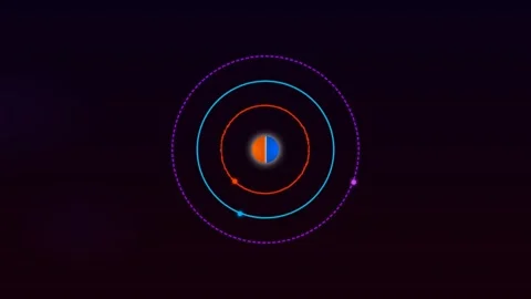 Futuristic Motion Abstract with Dynamic Circular Lines and Vibrant Colors f.. Stock-Footage 342530555