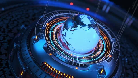 Futuristic motion background Stock Footage 166219178