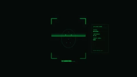 Futuristic Motion Cybersecurity Interface with Dynamic Data Visualization a.. 库存影片 342649439