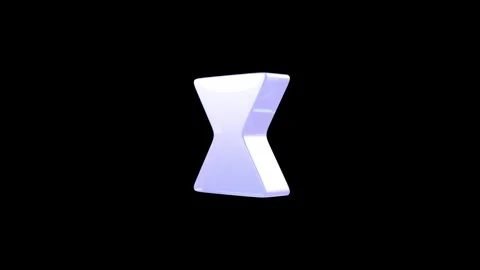 Futuristic Motion Design Keyframe Symbol Animation on Black Background. 4K Stock Footage 332361653