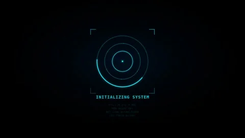 Futuristic Motion Digital Interface Animation with Circular Data Visualizat.. Видео 342535641