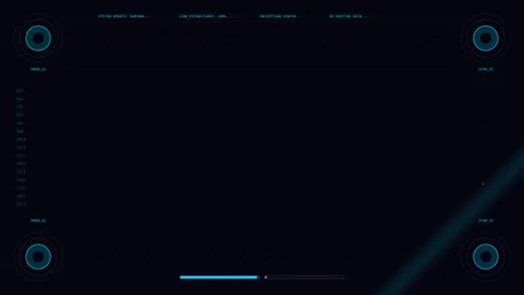 Futuristic Motion Graphics Animation with Dynamic Digital Elements for Visu.. Stock Footage 342749673