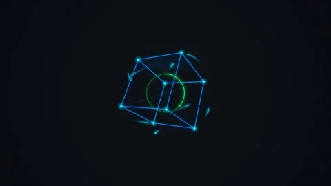 Futuristic Motion Graphics of Geometric Shapes with Dynamic Light Effects f.. Видео 342525600