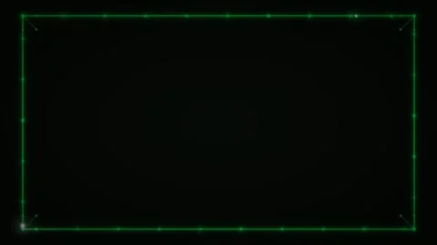 Futuristic motion graphics with glowing green digital frame effects for tec.. 库存影片 342621004
