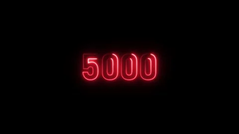 Futuristic Motion Number 5000 Lines Effect animation Stock Footage 321194037