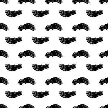 Futuristic motorbike pattern seamless vector Illustrazione stock
