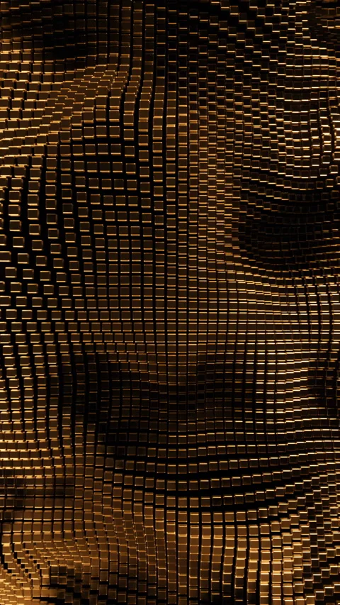 Futuristic moving particle wavy background. Design. Dotted pattern with random Stock Footage 283293643