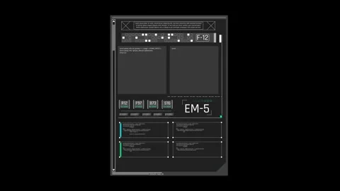 Futuristic Multi Panel Programming Console With Source Code Modules Stock Footage 341356034