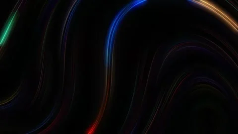 Futuristic Multicolor Neon Curves Light Trails Abstract Background seamless Stock Footage 344664946