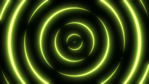 Futuristic Multicolored Neon Spiral Circles Animation. Abstract Seamless Loop. Stock Footage 171612140