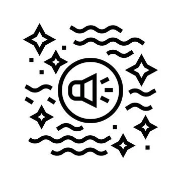 Futuristic music line icon vector illustration 스톡 일러스트