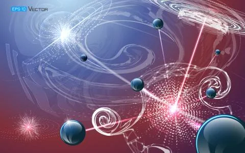 Futuristic nanotechnology background 스톡 일러스트