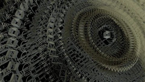 Futuristic Nanotechnology Molecular Machine Stock Footage 90575573