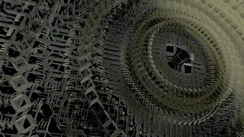Futuristic Nanotechnology Molecular Machine Stock Footage 96302432