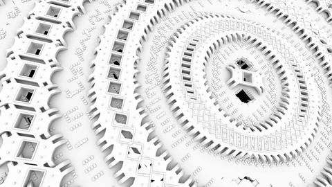 Futuristic Nanotechnology Molecular Nano Machine Stock Footage 89580526