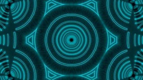 Futuristic neon background. Glowing light swirling rounds and led lights. Stock Footage 114064320