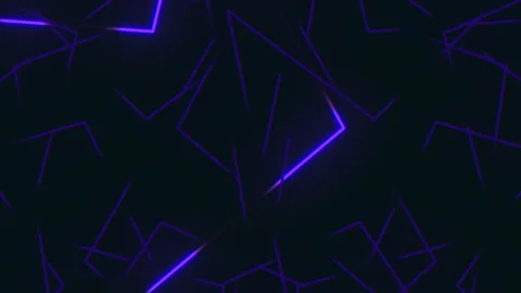 Futuristic neon blue lines on dark abstract background for technology footage Stock Footage 334140550