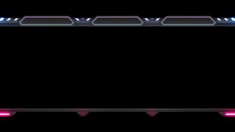 Futuristic  Neon  Border Stock Footage 284404192