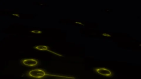 Futuristic Neon Circles Animation. Stock Footage 239510904