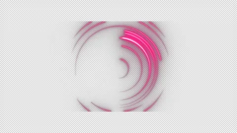 Futuristic Neon Circular Rings Stock Footage 320497399