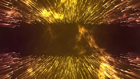 Futuristic Neon Cyberpunk Particle Matrix Background with Moving Glowing Tec Stock Footage 343626499
