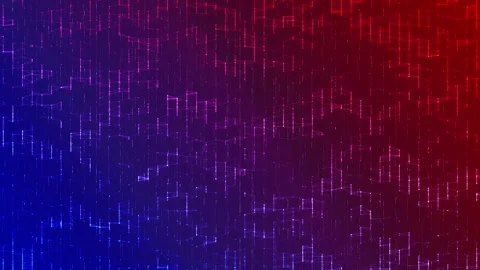 Futuristic Neon Data Network with Red and Blue Grid Stock Footage 341376532
