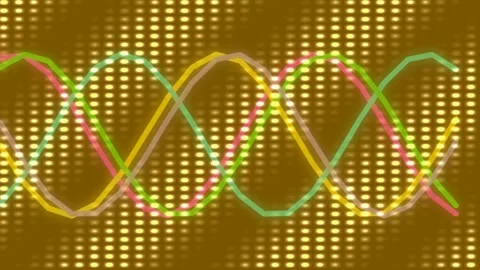 Futuristic neon digital abstract wave pattern technology background visuali.. Stock Footage 339785981