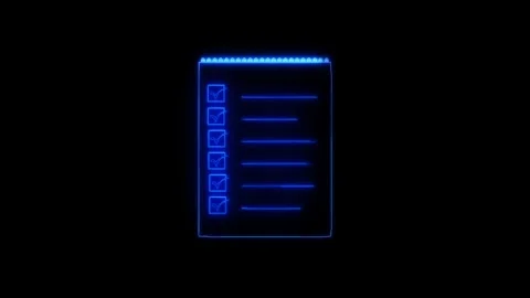 Futuristic Neon Digital Interface Display Stock Footage 332824449