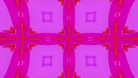Futuristic Neon Geometric Animation Transformed into Detailed Mosaic Pattern Stock Footage 337589415