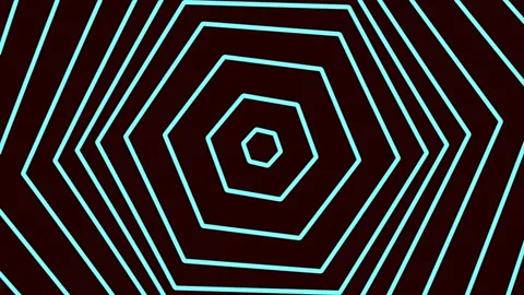 Futuristic neon geometric hexagonal pattern background for technology display Stock Footage 341059209