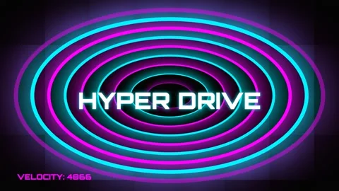 Futuristic neon glow ring abstract equalizer pattern technology animation b.. Stock Footage 337502465