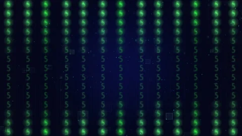 Futuristic Neon Green Code Matrix With Digital Numeric Background Stock Footage 320519763