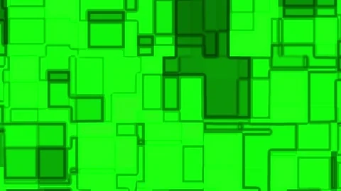 Futuristic Neon Green Geometry Pattern with Dark Modern Backdrop Vidéo 334767126