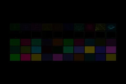 Futuristic neon grid linear background collection cyber tech wireframe mesh set 库存插图