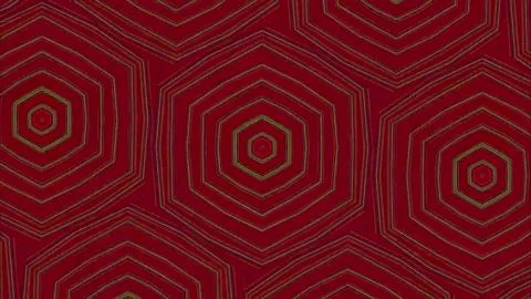 Futuristic Neon Hexagon Pattern on Dark Red Technology Background 스톡 동영상 336341424