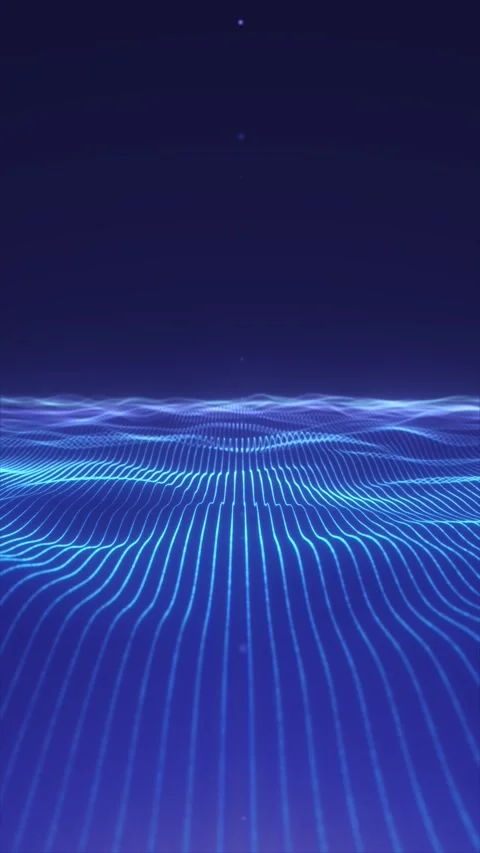 Futuristic neon horizont Stock Footage 313086995