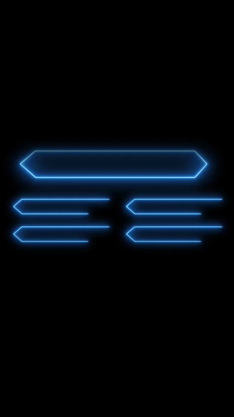 Futuristic Neon Interface Elements Stock Footage 337461416