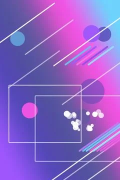 Futuristic neon interface graphics with geometric frames and glowing lines .. 库存插图