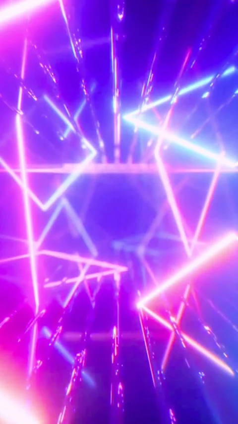 Futuristic neon light background for technology and entertainment events Stock-Footage 347484679