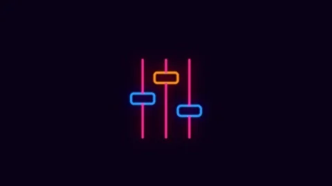 Futuristic neon light beam concept animated vector line icon loop Stock-Footage 322953958