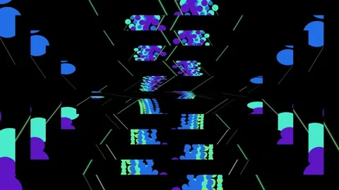 Futuristic Neon Light Show Animation. 스톡 동영상 329928250