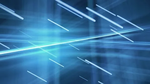 Futuristic Neon Light Streaks Technology Background Animation Stock Footage 336302422