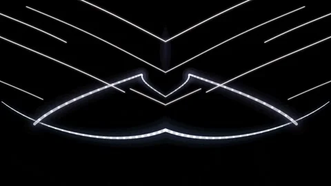 Futuristic Neon Light Trails in Darkness. Stock Footage 329928258