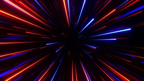 Futuristic Neon Light Trails Hypnotic Loop Animated Background Video stock 309654014