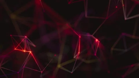 Futuristic neon liquid wave motion graphics. Abstract glowing red energy 库存影片 340024813