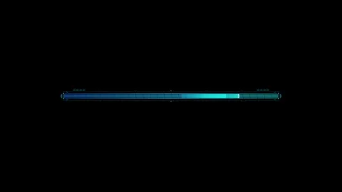 Futuristic neon loading bar animation with glowing digital progress Stock Footage 346674448