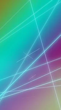 Futuristic neon network lines form geometric beams across a teal and purple.. Stock Illustration