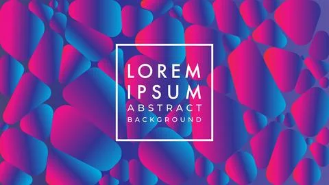 Futuristic neon rounded geometrical shape vector illustration. Abstract geo.. Illustrazione stock