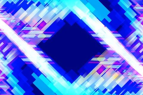 Futuristic neon technology background in electric blue Stock Illustration