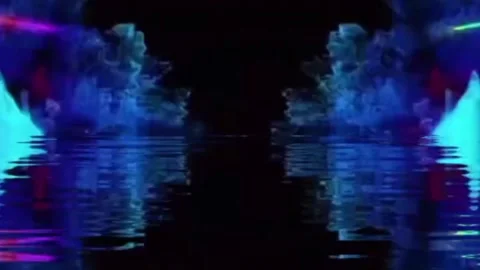 Futuristic Neon Tunnel Animation Background with AI-Inspired Glowing Lines. Stock Footage 326322747